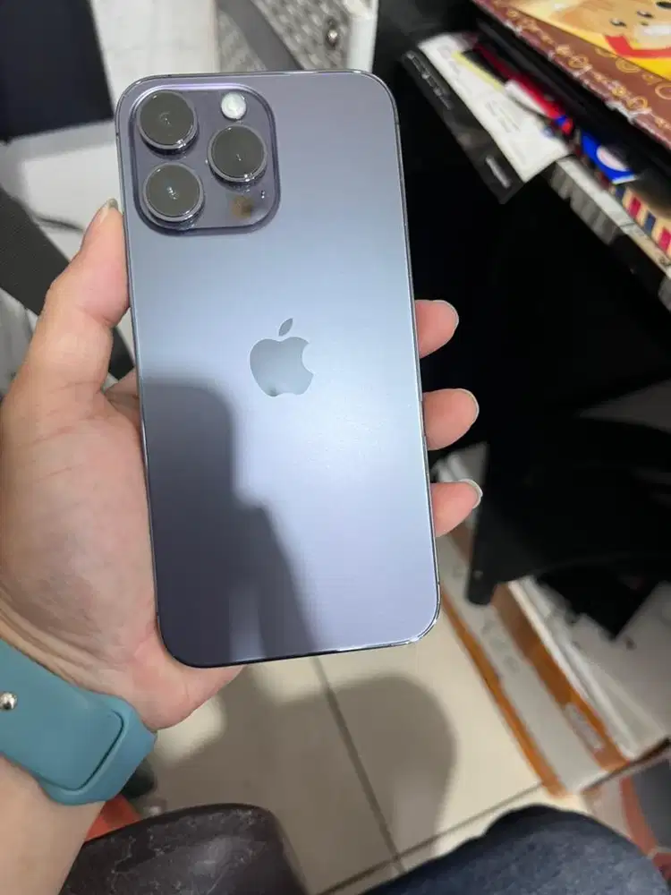 Iphone 14 promax 256 inter super mulus kaca aja retak kartu smart aja
