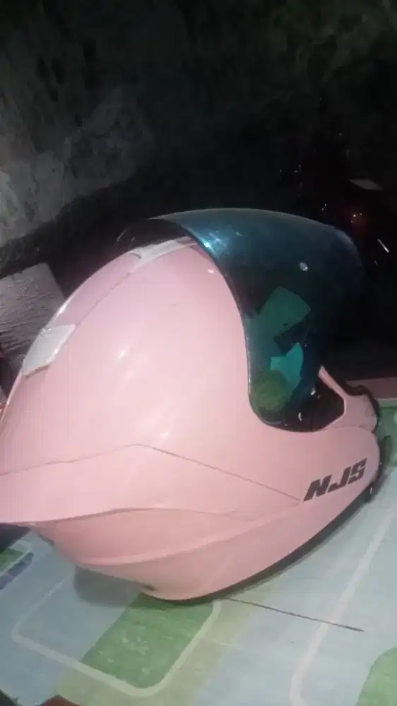 FOR SALE HELM NJS PINK PEMAKAIAN WANITA
