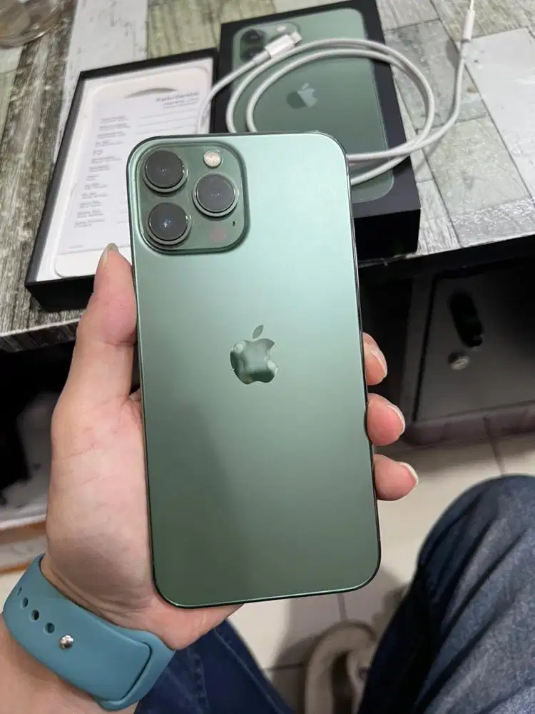 Iphone 13 promax 128 resmi super mulus fullset lcd ganti baru bagus