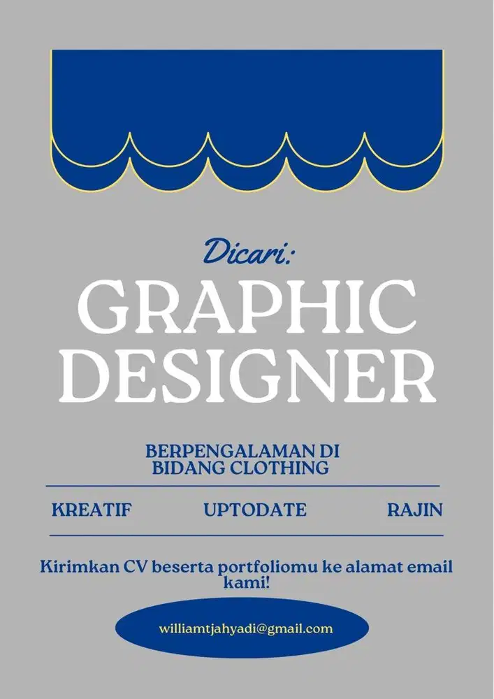 Dicari graphic designer