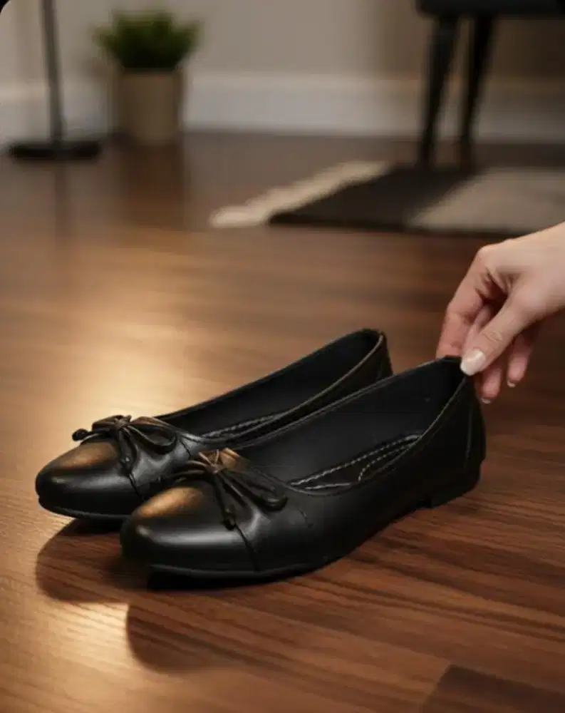 Sepatu Pantofel Hitam Wanita Elegan, Nyaman & Siap Kerja