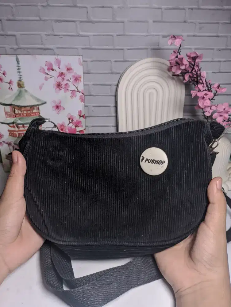 Tas Selempang Corduroy Loly Tas Slingbag Wanita Pushop - HSC 2025