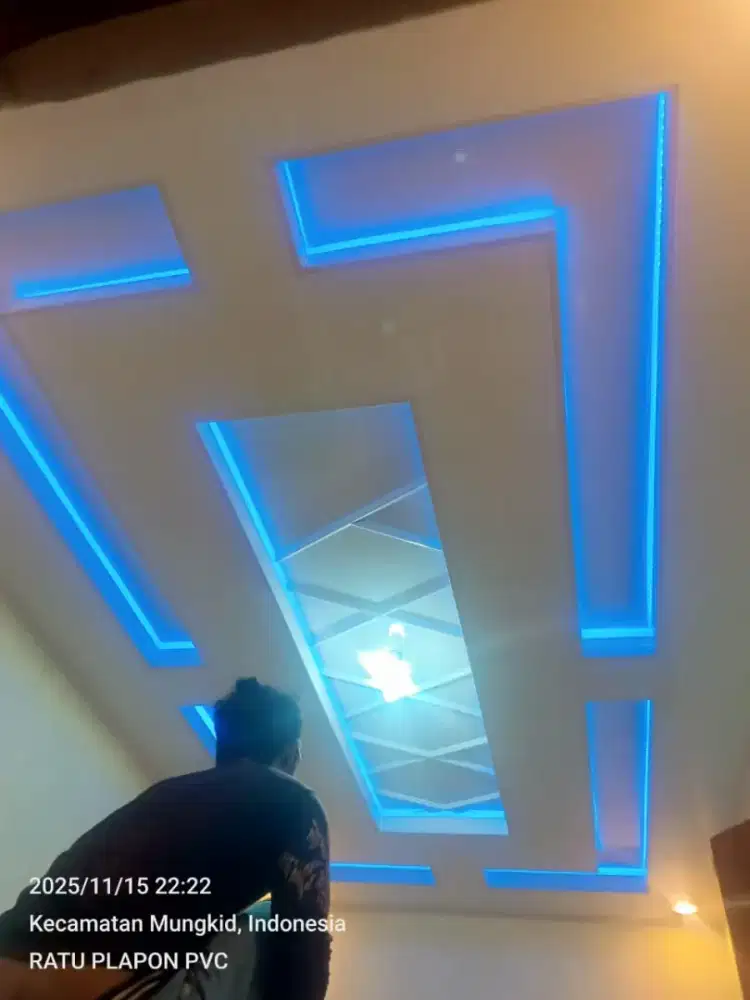 Plafon pvc model dropseling terpasang murah bergaransi