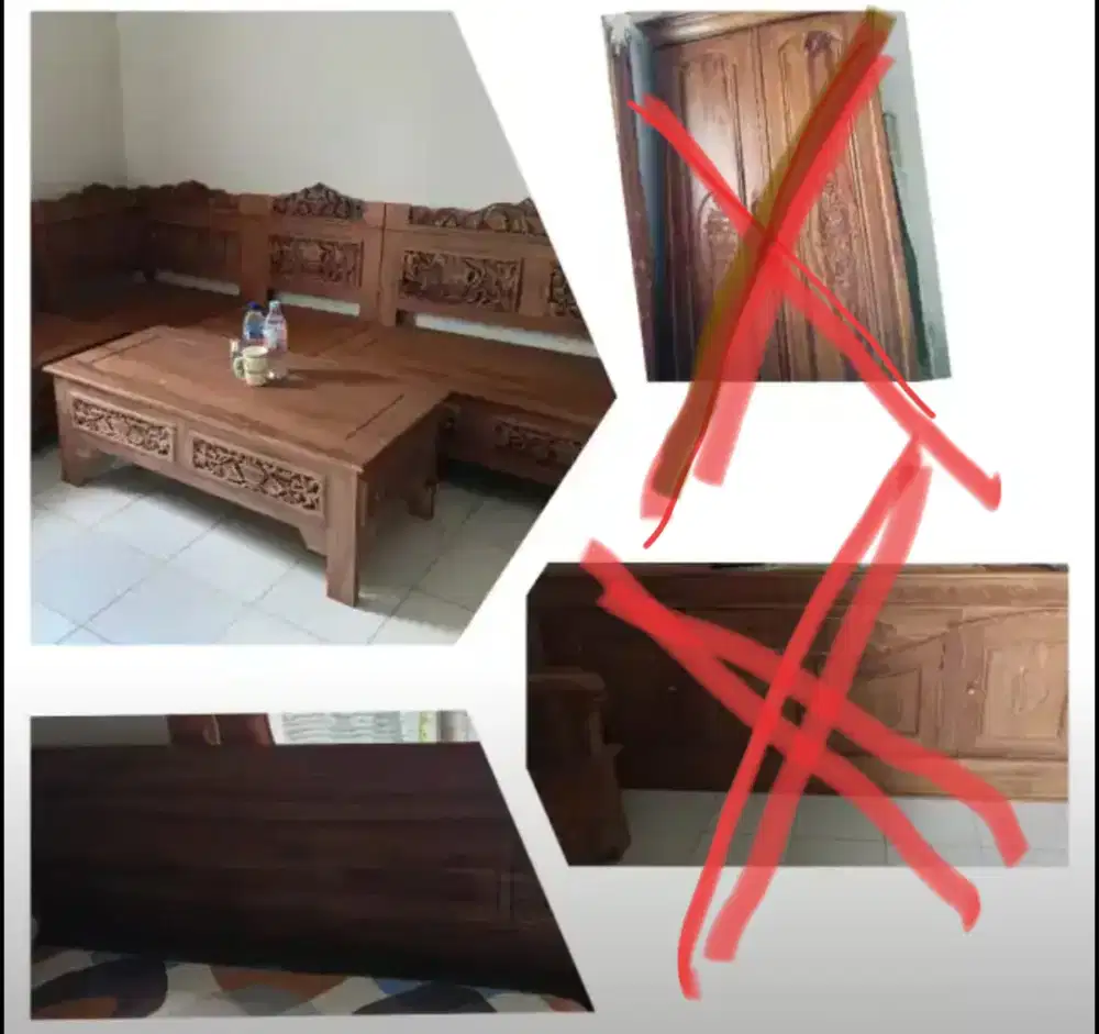 SATU SET KURSI + RANJANG (JATI JEPARA)