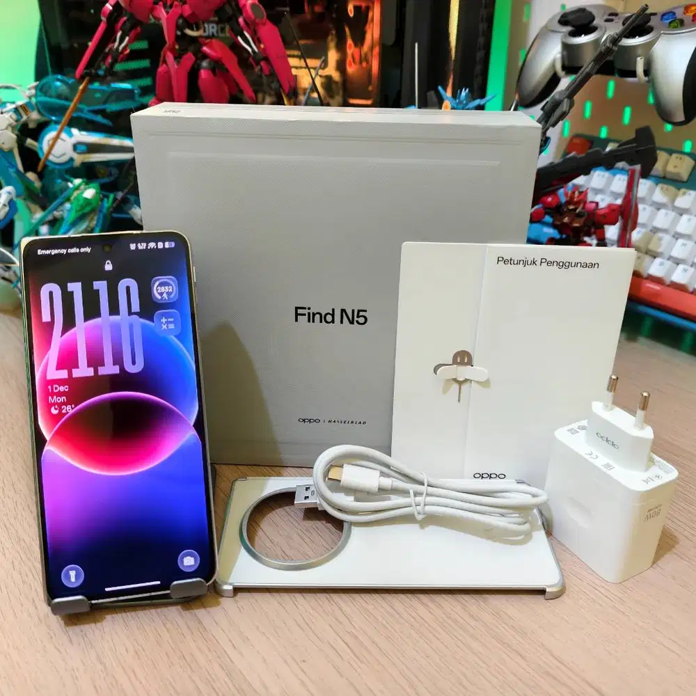 OPPO Find N5 Fold Misty White 16+512GB FULLSET GARANSI + BONUS