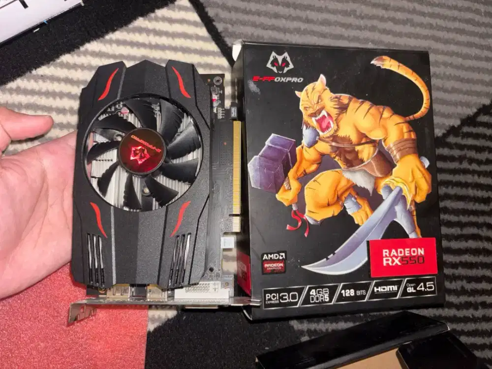 VGA AMD Radeon RX550 4gb 128bit TT Nvidia GTX RTX RX kartu grafis beka