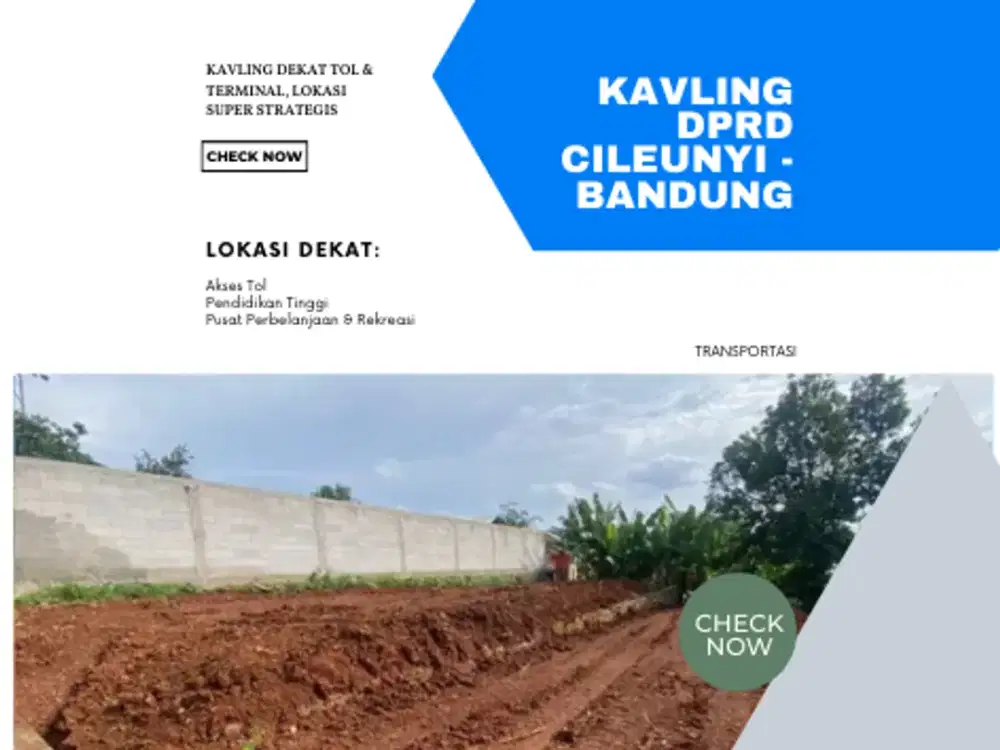 JANGAN TUNDA LAGI! Kavling A2 156m² Cileunyi. Tinjau Lokasi & Deal Sekarang!