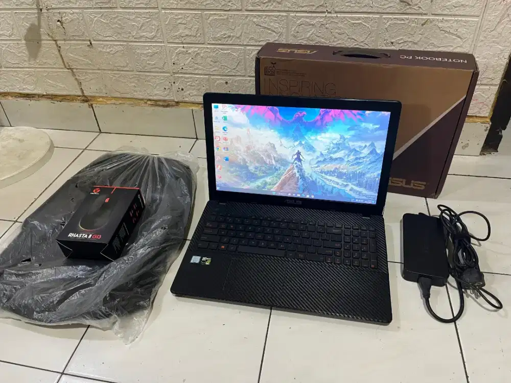 Dijual Laptop gaming editing Baby ROG asus X550v intel core i7 gen7