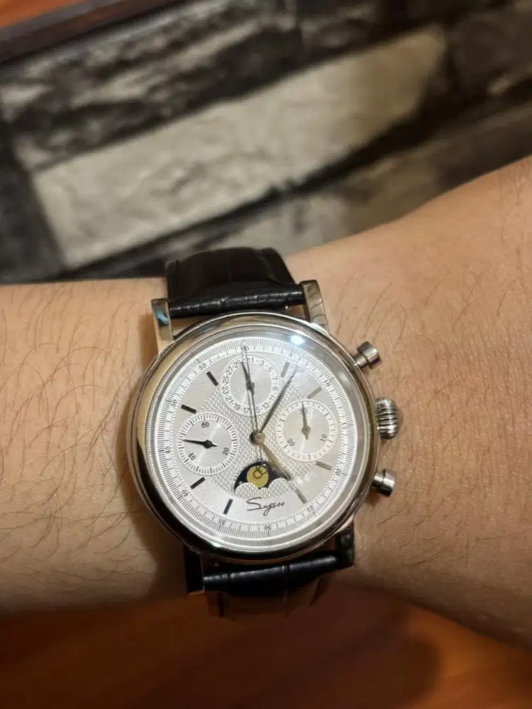 Sugess Moonphase master SU1908SWX Silver-Qhite dial