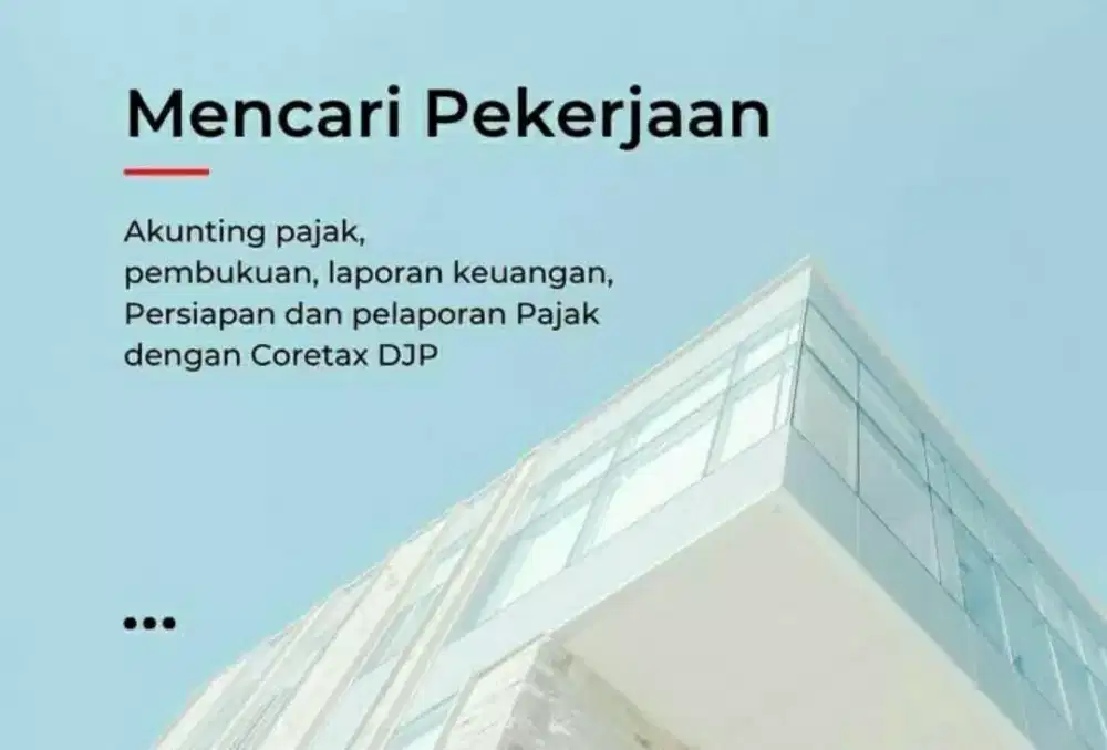 Mencari pekerjaan accounting pajak