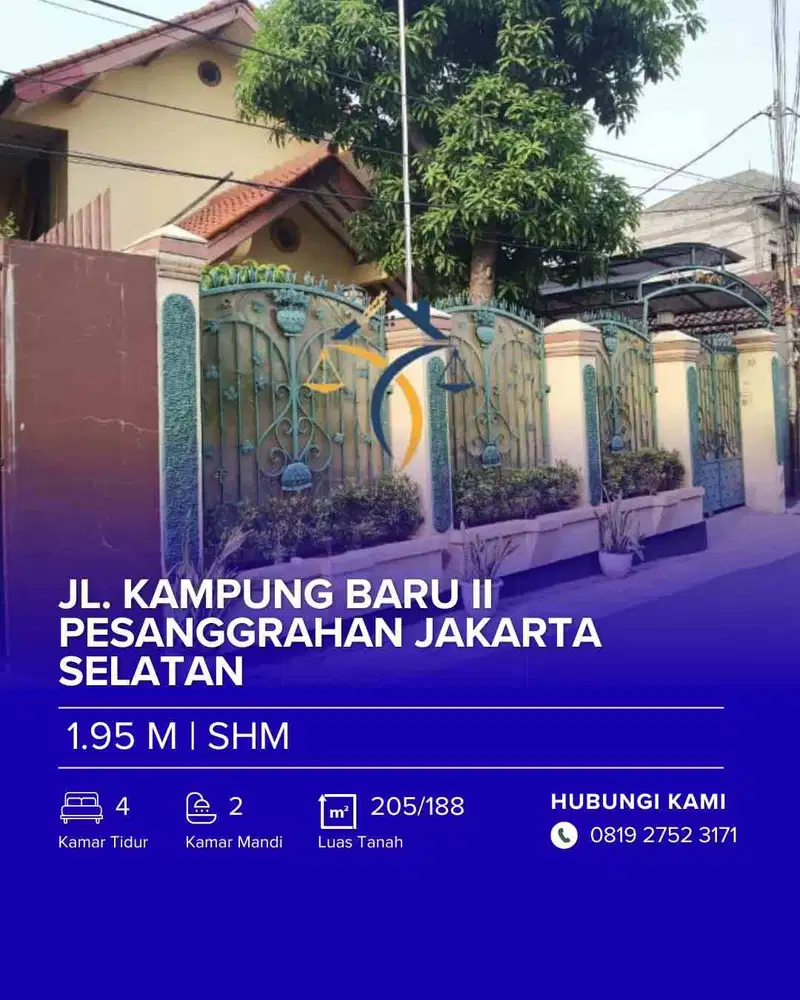 DI JUAL RUMAH VIA CESSIE ( PESANGGRAHAN - JAKARTA SELATAN