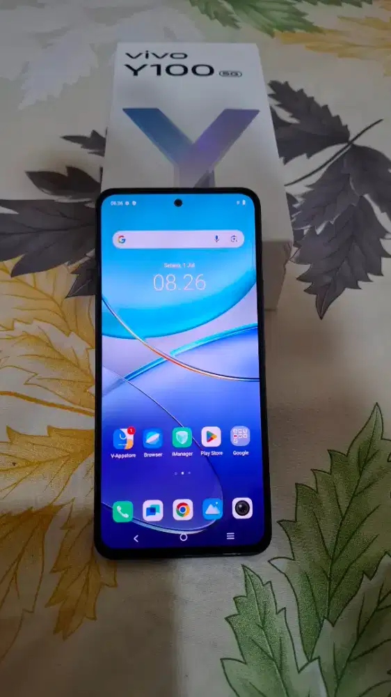 Vivo Y100 5G 8/256 Hitam Onyx Mulus