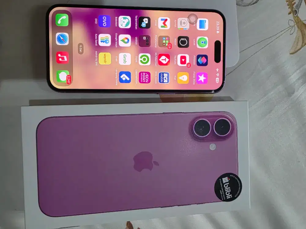 Iphone 16 plus 256 Resmi Mulus banget