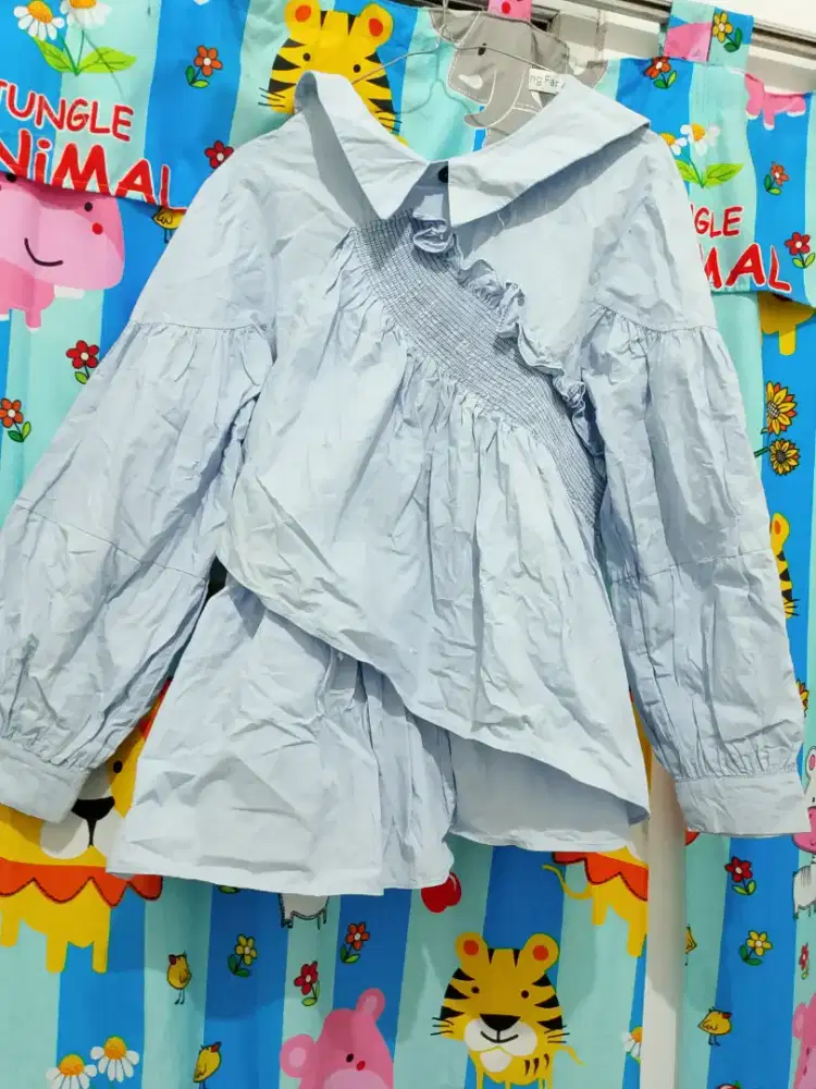 Kemeja wanita baby blue