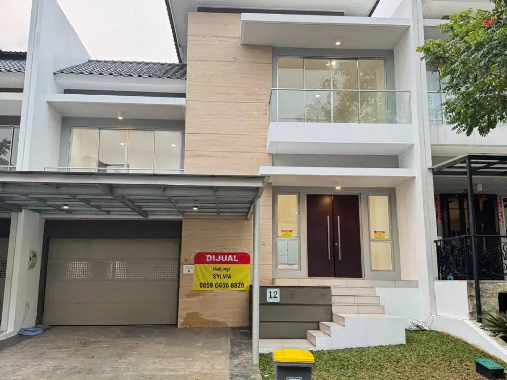 DIJUAL Rumah Golf Island PIK Uk 10 x 25 3+1 KT 3+1 KM Kosongan Cluster Serenade Listrik 11000 Hadap Selatan Sudah Sertifikat Bisa KPR Harga 10M