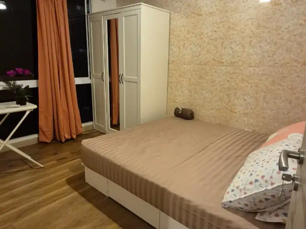 Disewakan Apartemen Tokyo Riverside Type 2BR 40m2 Full Furnish Siap Huni Harga 45 juta / tahun