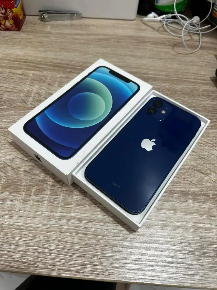 iPhone 12 128Gb Blue Ex garansi resmi iBox Indonesia