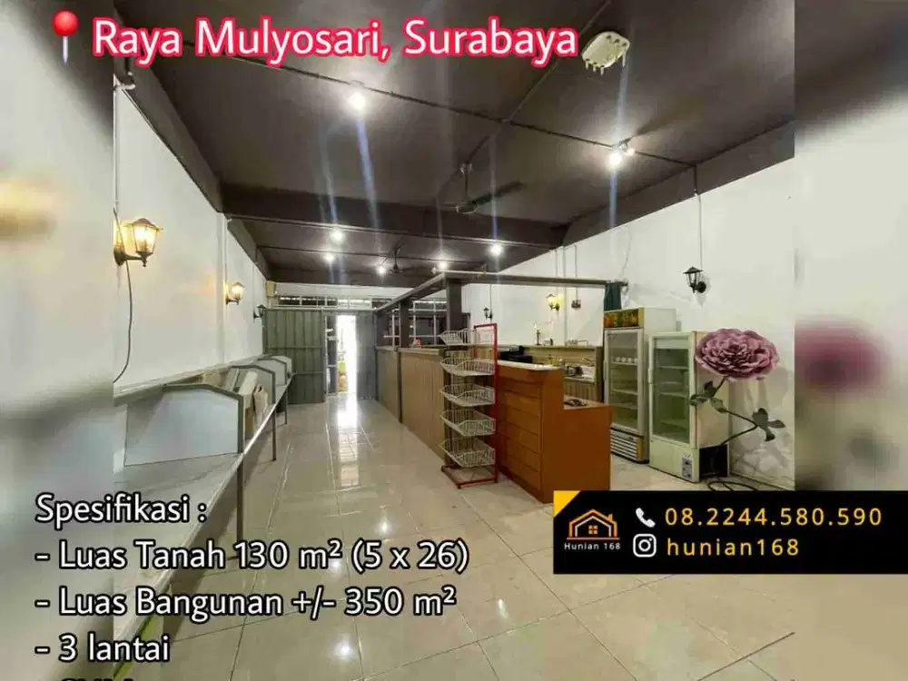 Jual Sewa Ruko Raya Mulyosari Kenjeran Surabaya Timur Pakuwon City San Antonio Diego