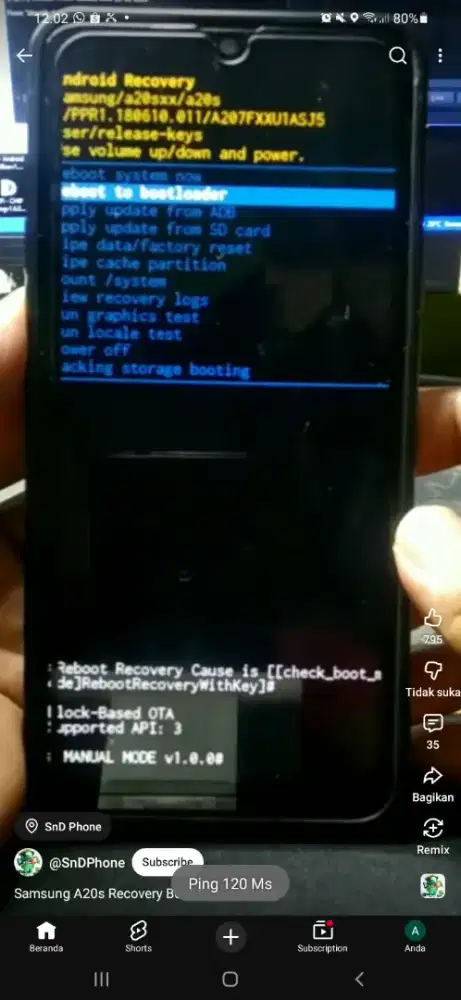 Jasa hp android lupa pola dan akun google