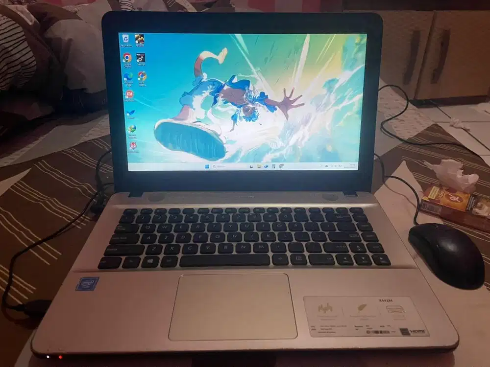 Laptop Gaming Asus x441m mulus no minus