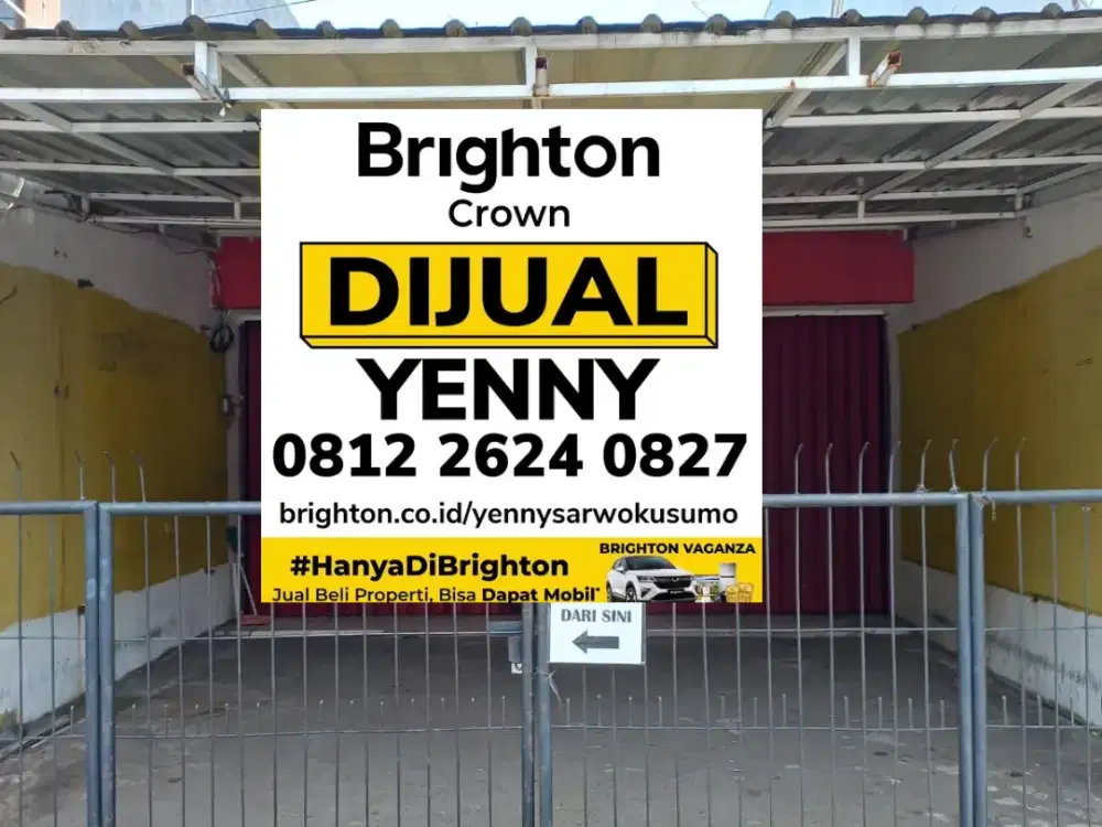 RUKO DIJUAL/DISEWAKAN COCOK UNTUK TOKO/USAHA/GUDANG DI PINGGIR JALAN RAYA SEMARANG TIMUR