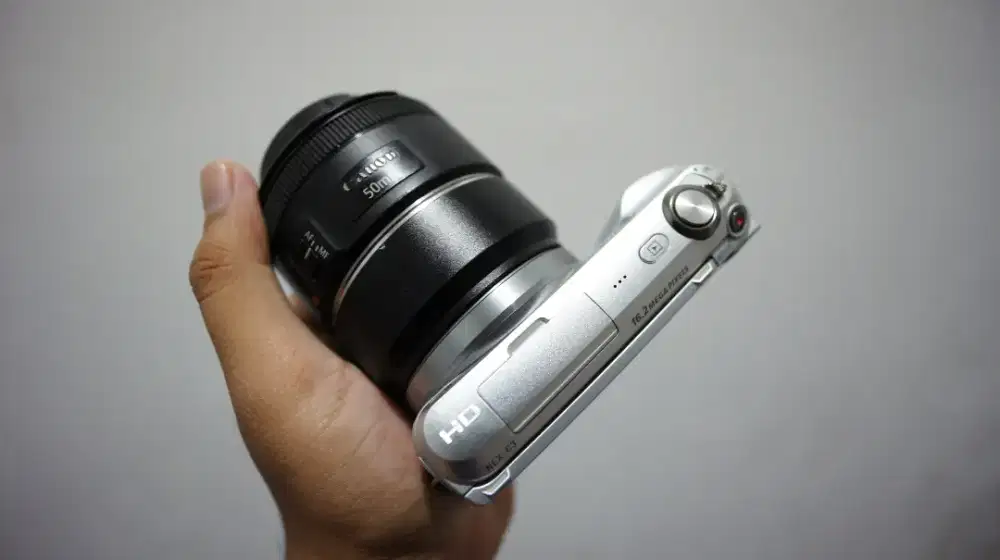 Sony Nex 3C with lensa fix 50mm