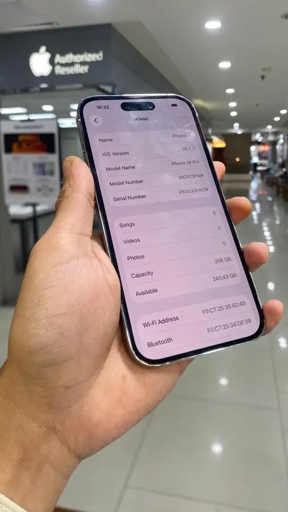 iphone 14 pro 256 silver second ibox