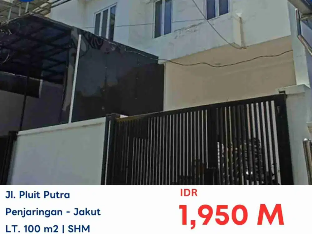 LELANG RUMAH DI PLUIT PUTRA PENJARINGAN JAKARTA UTARA