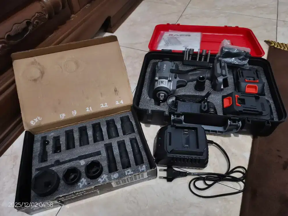 Impact Wrench X APR tipe AP101+ Sepaket Kunci Shock impact AP121