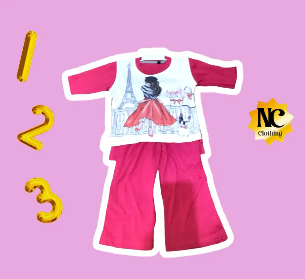 Baju Setelan Anak Perempuan 3 - 5 Tahun