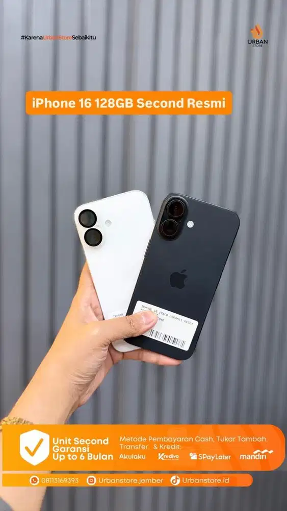 iPhone 16 128GB Second Resmi