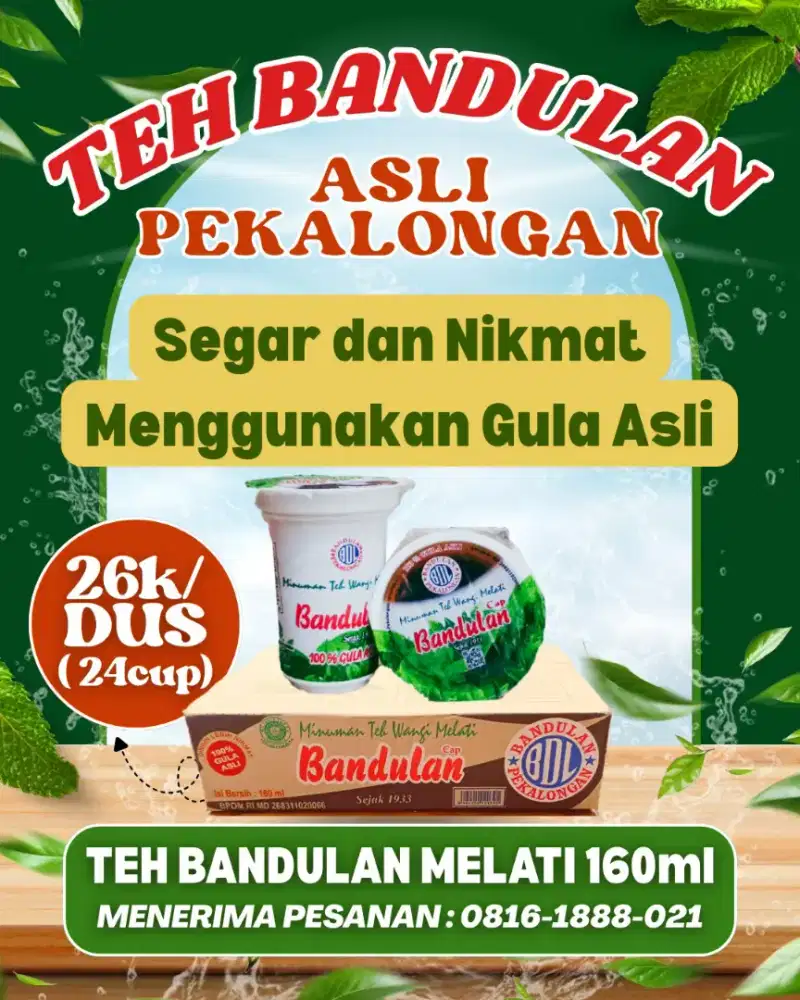 TEH BANDULAN CUP MELATI 160ML