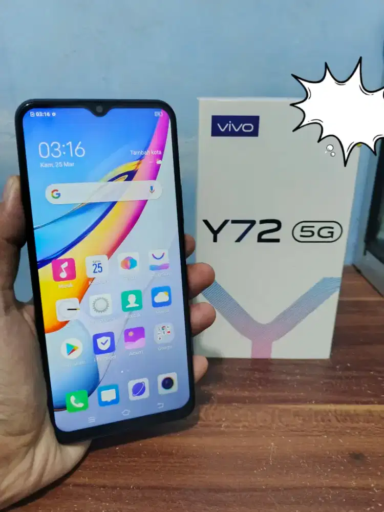 Vivi Y72 5G Ram 12/256 Fullset