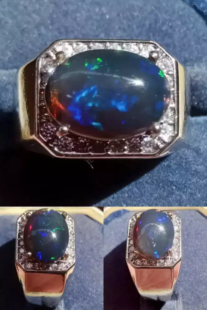 Batu Black Opal Afrika Lintang