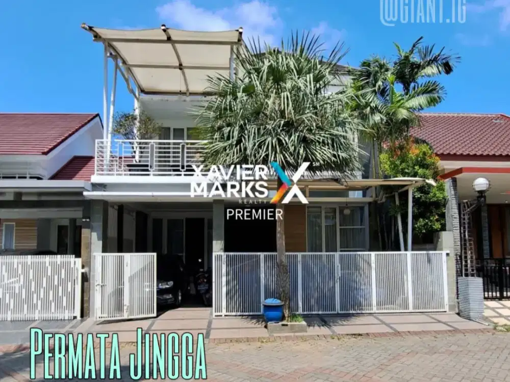Rumah Modern Minimalis 2 Lantai dekat UB di Permata Jingga Lowokwaru