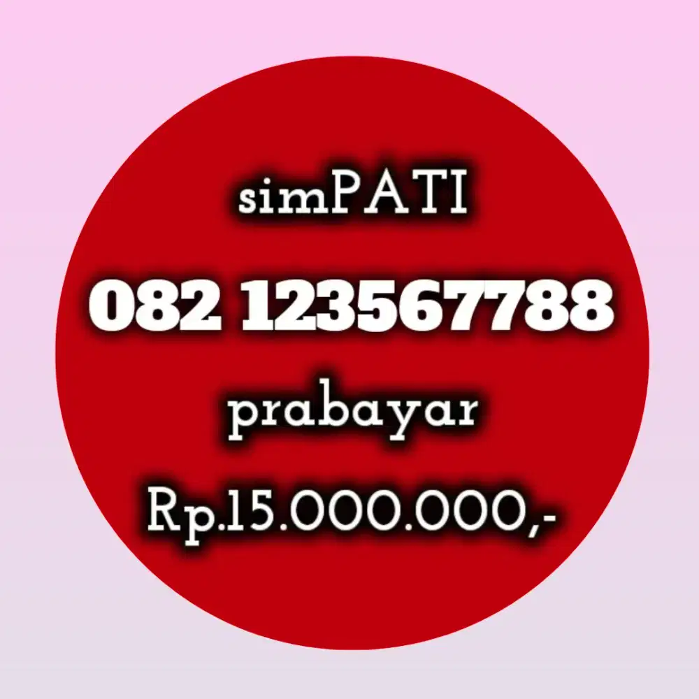 NOMOR CANTIK SIMPATI 23567788