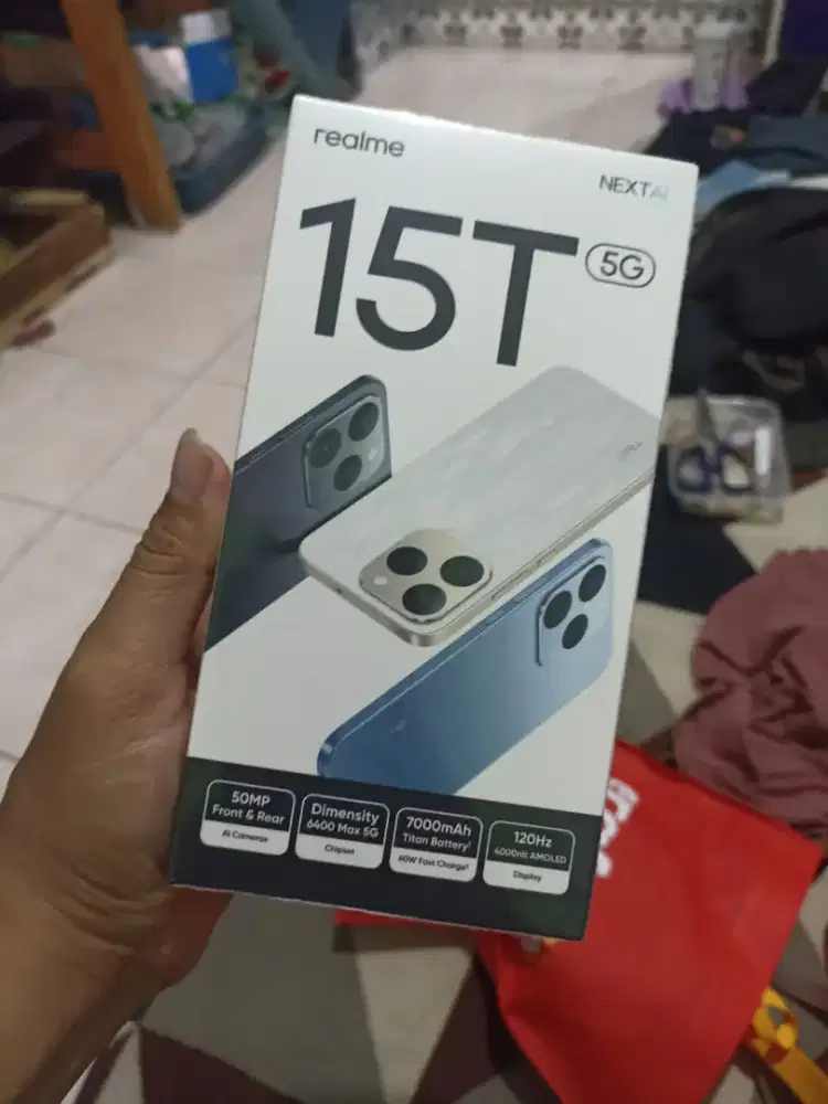 Jual Realme 15T 8/256 - Baru Erafone, Warna Titanium
