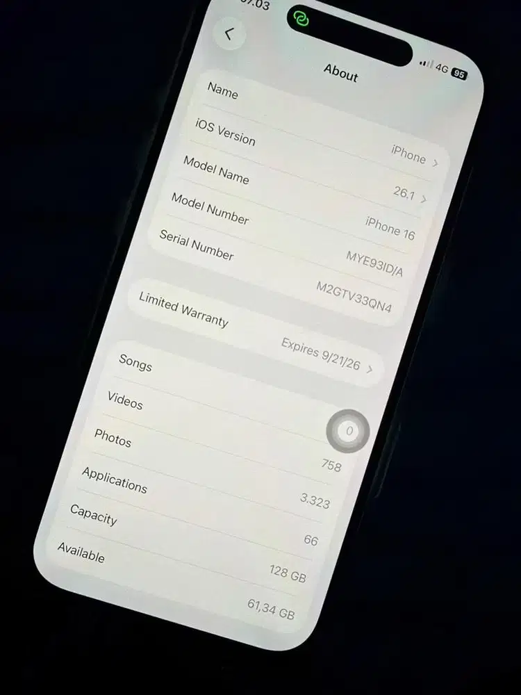 Iphone 16,128 GB ibox resmi , white