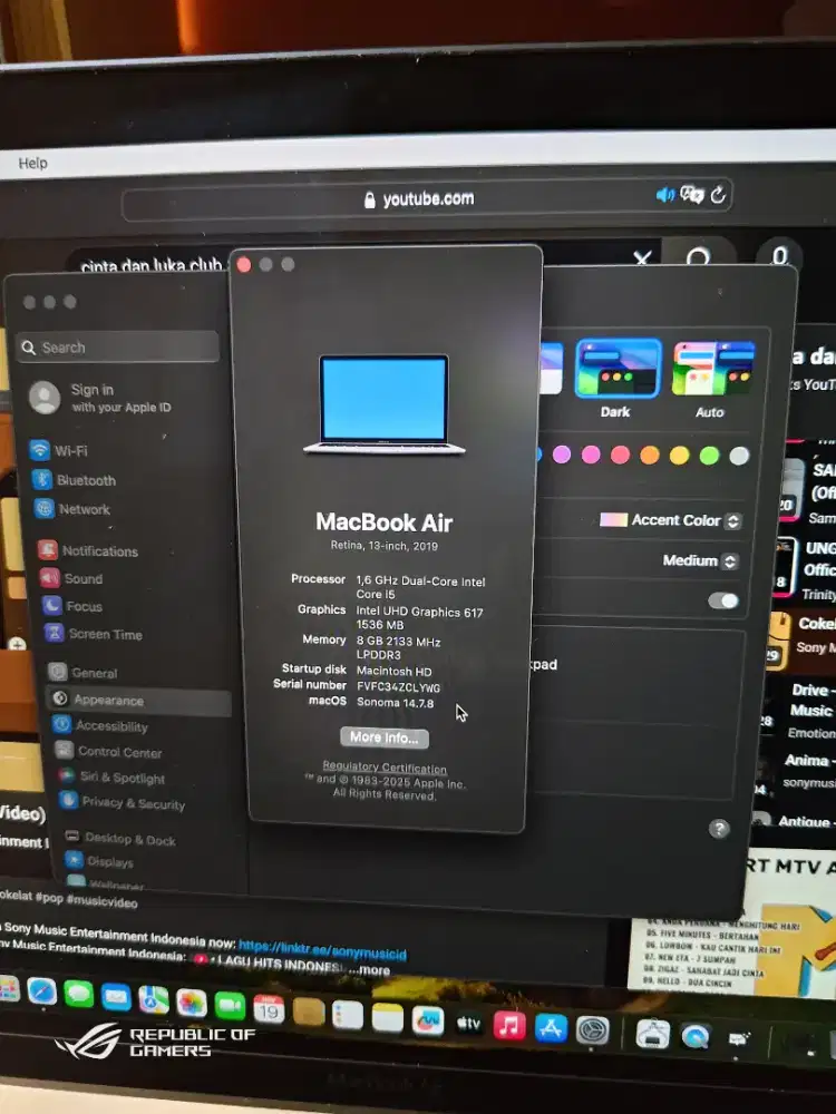 Macbook Air 2019 Space Gray 8/128GB ex iBox