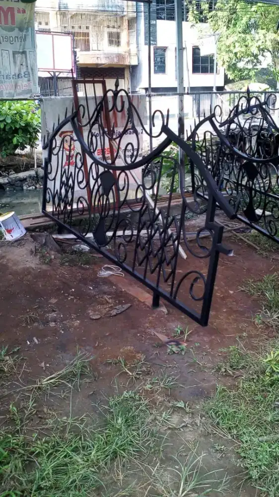 Pagar, tralis, pintu, kanopi