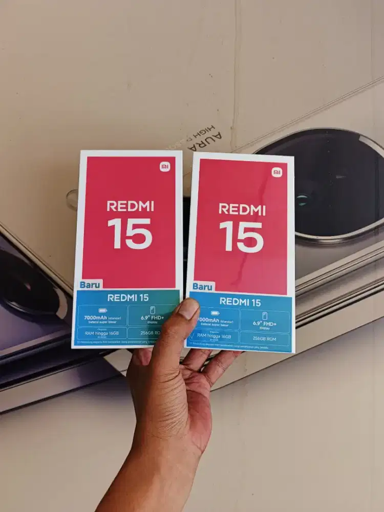 Berminat silahkan WA Xiaomi Redmi 15 NFC 8+8/256 Garansi resmi 15bln