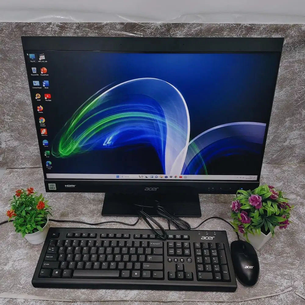 pc AIO Acer Veriton Z4 Core i3 Gen10 4/256GB SSD Fullset