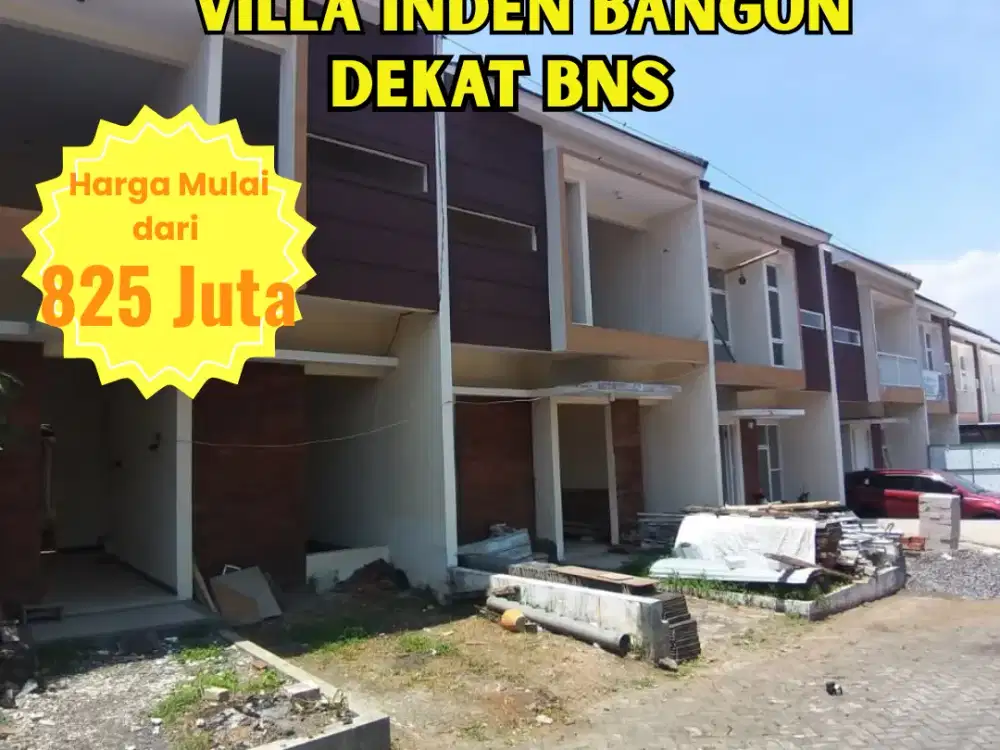 Dijual 7 Menit BNS Villa 975 Juta