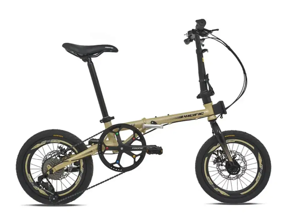 Sepeda lipat Pacific 16 flux 3.0 Royal Gold