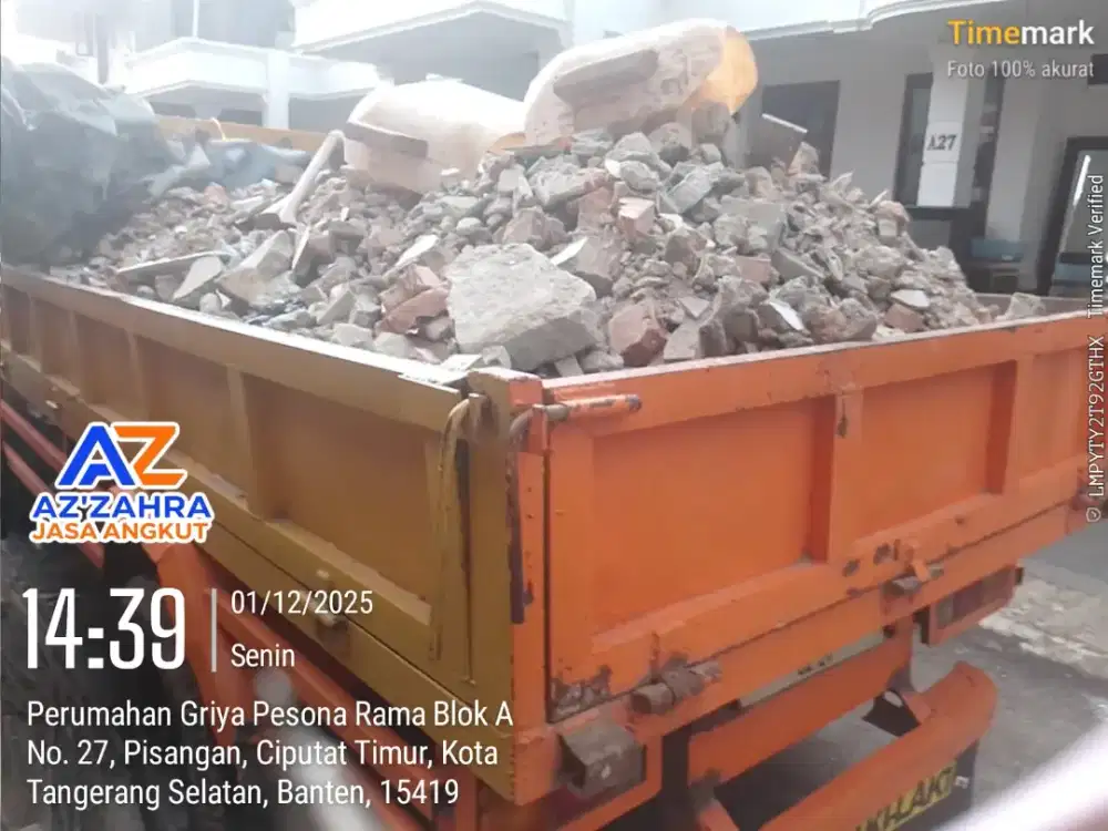 Jasa buang puing tanah dan angkut sampah