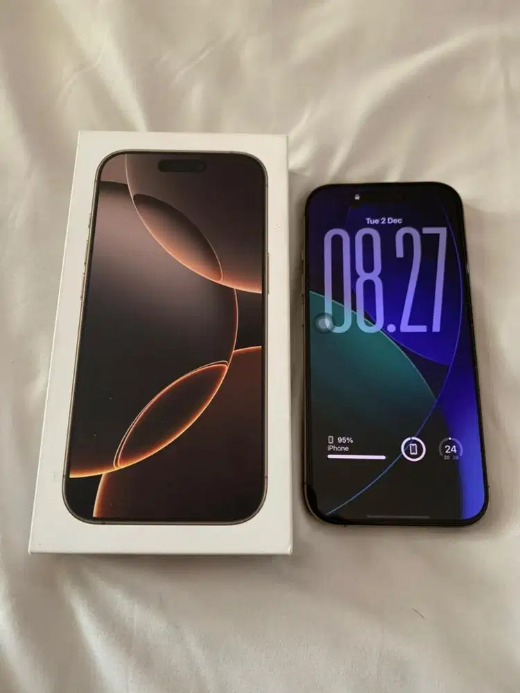 Iphone 16 pro 128gb dessert titanium all 5G fullset resmi IBOX PA/A