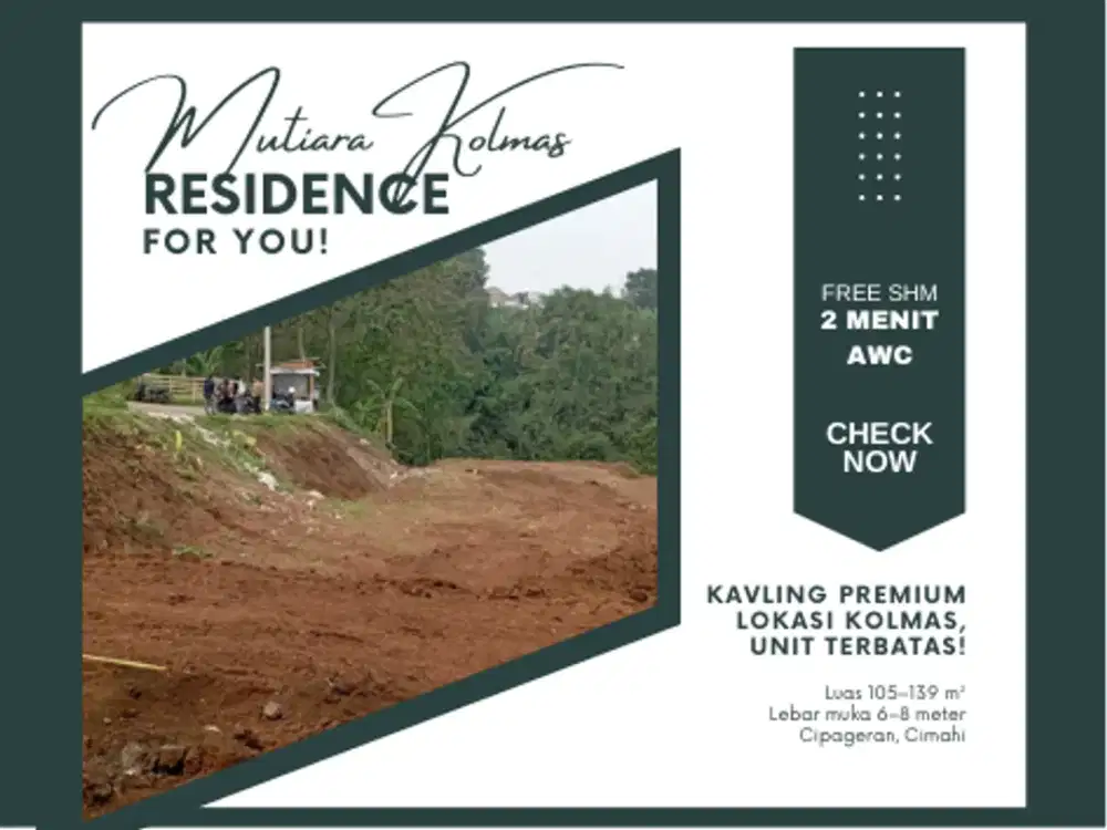 Lihat City Light Cimahi di Malam Hari! Kavling Kolmas: Dapatkan Pengalaman Hidup Premium Tanpa Mahal