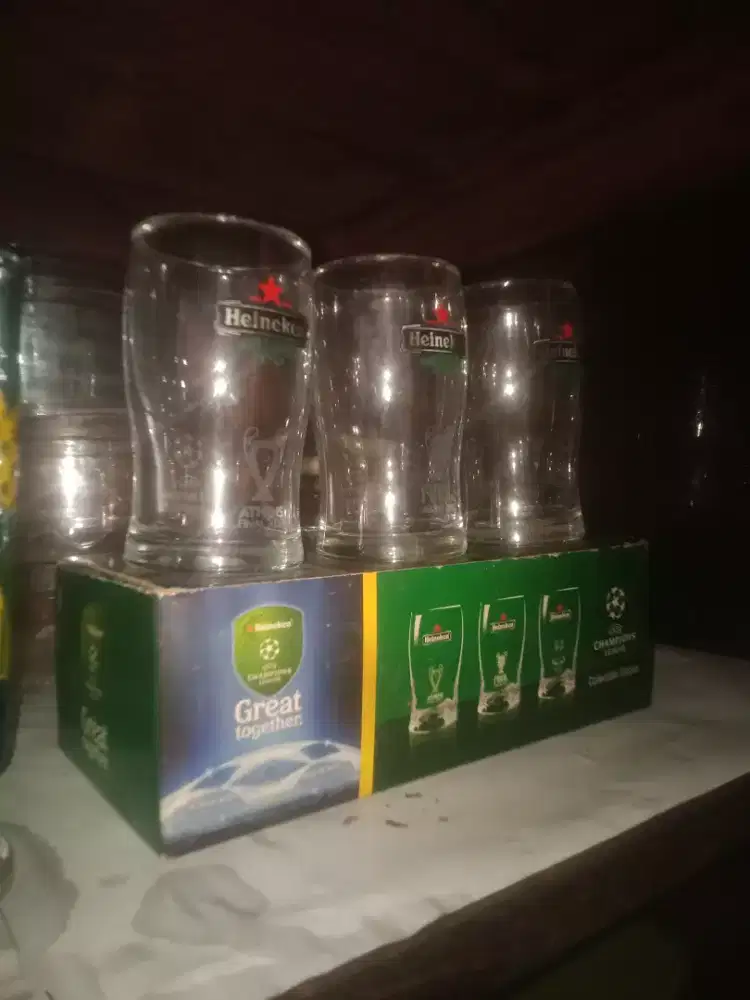 Heineken UEFA 2007 2009 Collectible Glass