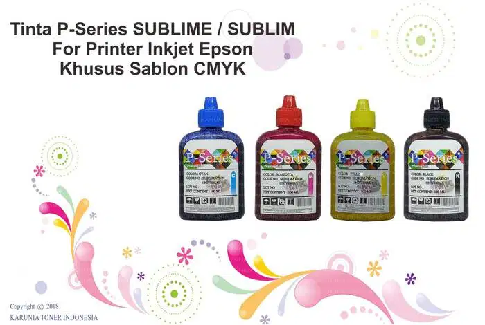 1set Tinta P-Series SUBLIME / SUBLIM 100ml CMYK Berkualitas