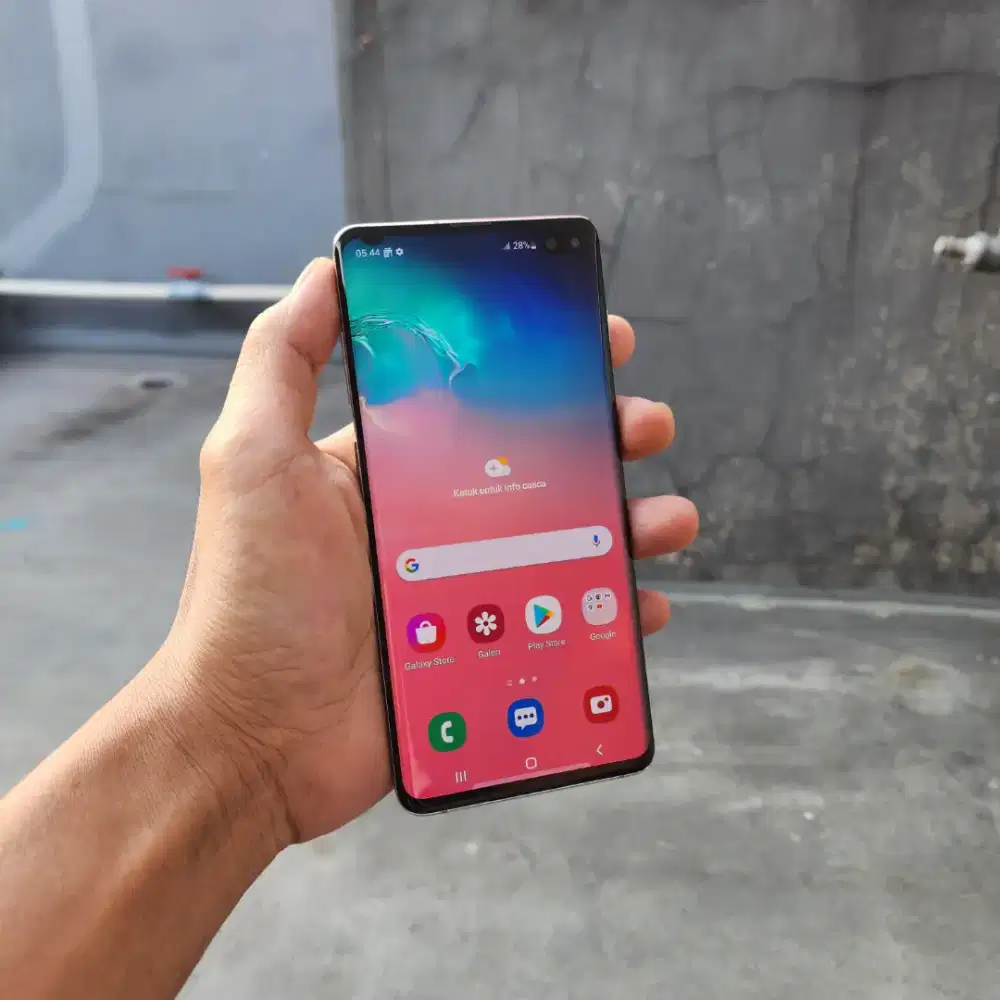 SAMSUNG GALAXY S10 PLUS SEIN 8/128 GB DUAL SIM MULUS MINUS TOMPEL